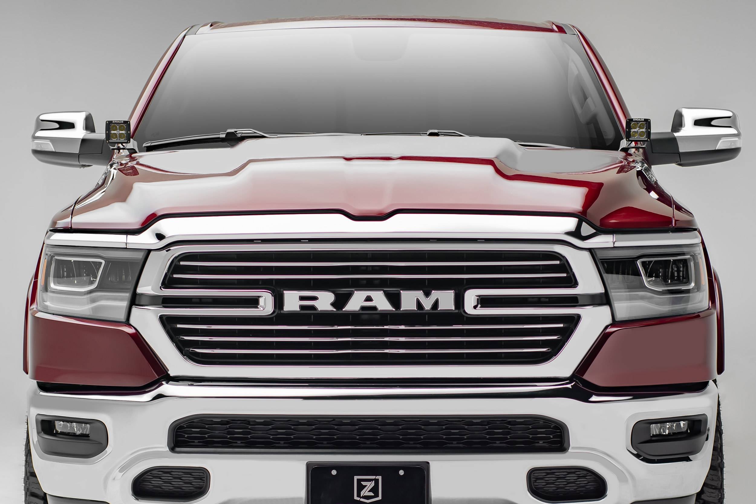 ZROADZ 2019-2024 Dodge Ram 1500 2019-2020 Ram Rebel LED Bracket 3 Inch similar style LED Pod Lights Black Z364721