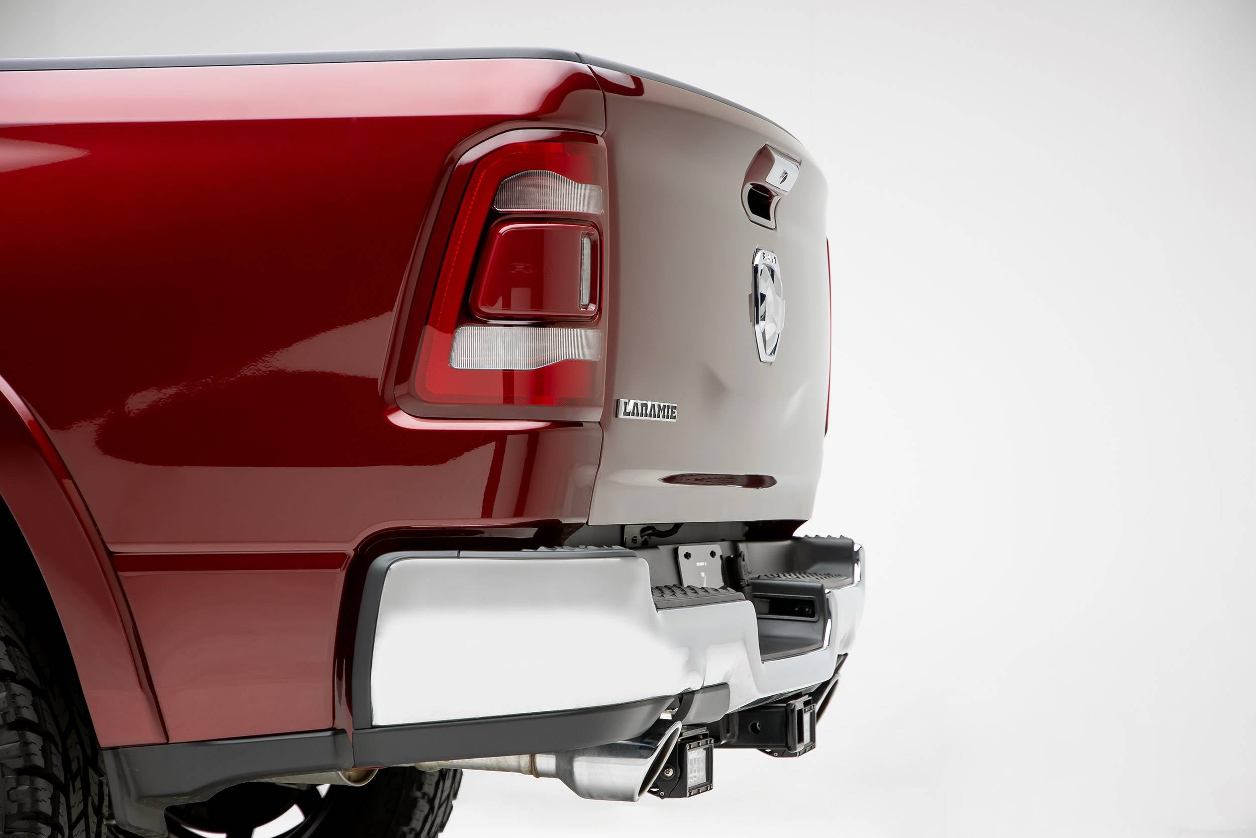 ZROADZ 2019-2024 Dodge Ram 1500 2019-2020 Dodge Ram Rebel Rear Bumper LED Bracket 8 Inch light bracket opening 6 Inch or similar style Straight Light Bar Black Z384721