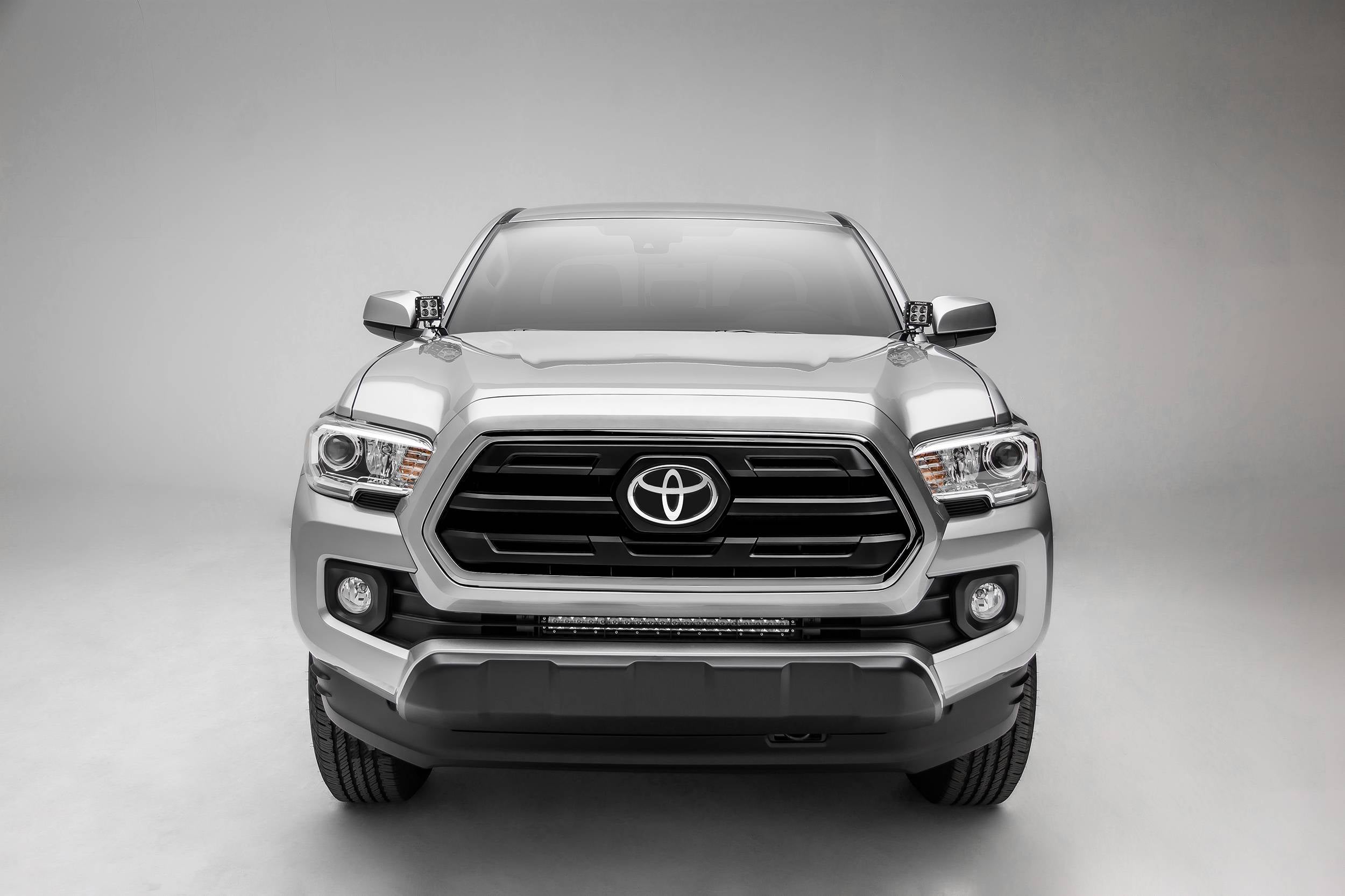 ZROADZ 2018-2023 Toyota Tacoma 20 Inch Front Bumper Center LED Bracket Black LED light bar Z329512