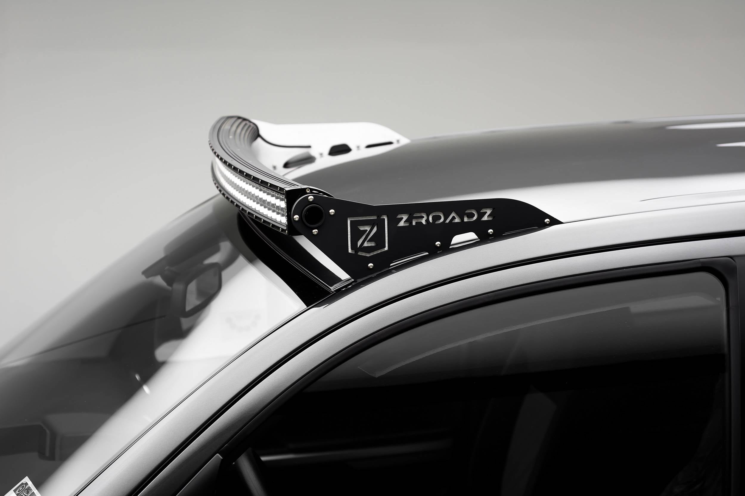ZROADZ 2007-2021 Toyota Tundra 50 Inch Curved Front Roof Bracket Black LED Light Bar Z339641