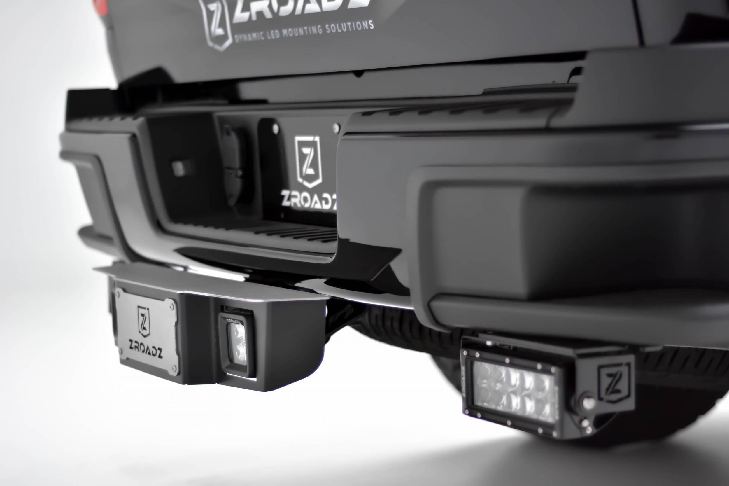 ZROADZ Universal Hitch Step LED Bracket Black 3 Inch LED Pod Lights Z390011