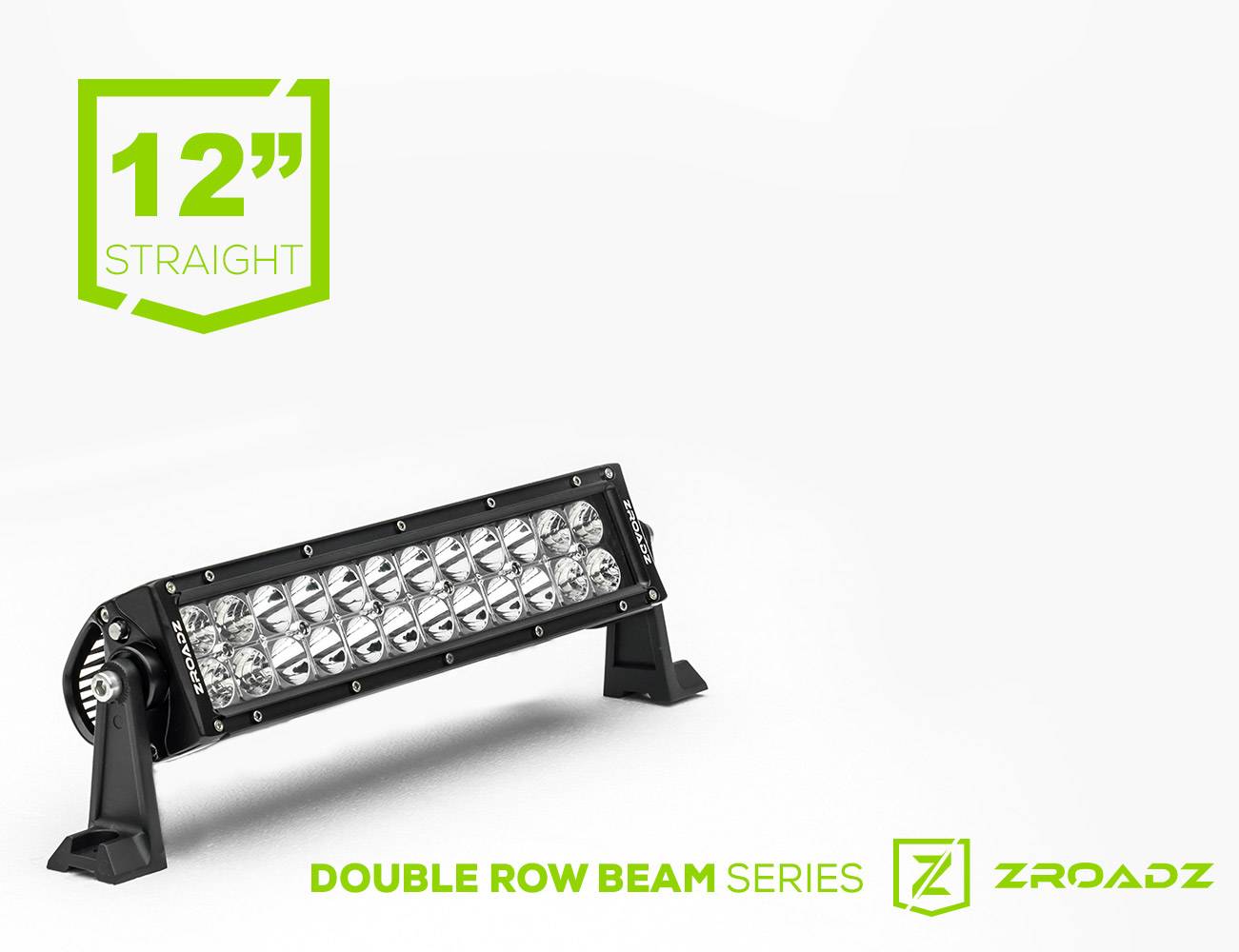 ZROADZ LED Straight Double Row 12 Inch Light Bar Universal Bolt-on No Drilling Required Z30BC14W72