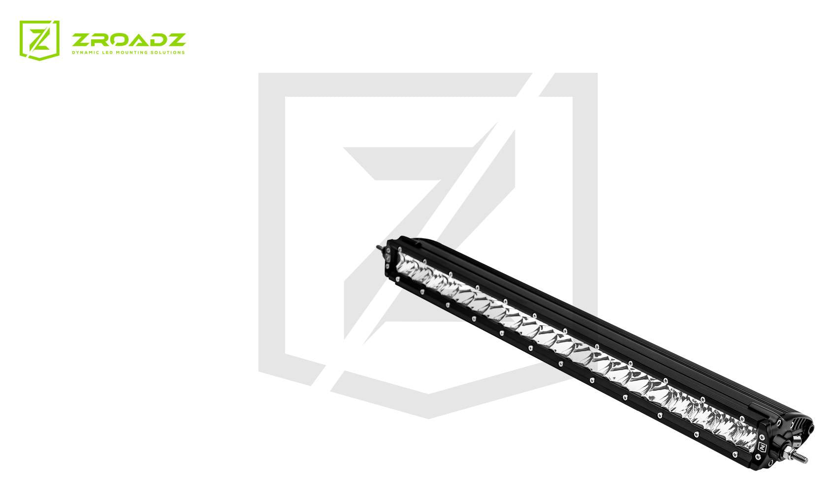 ZROADZ LED Straight Single Row 20 Inch Bolt-on Universal Slim Light Bar Z30S1-20-P7EJ