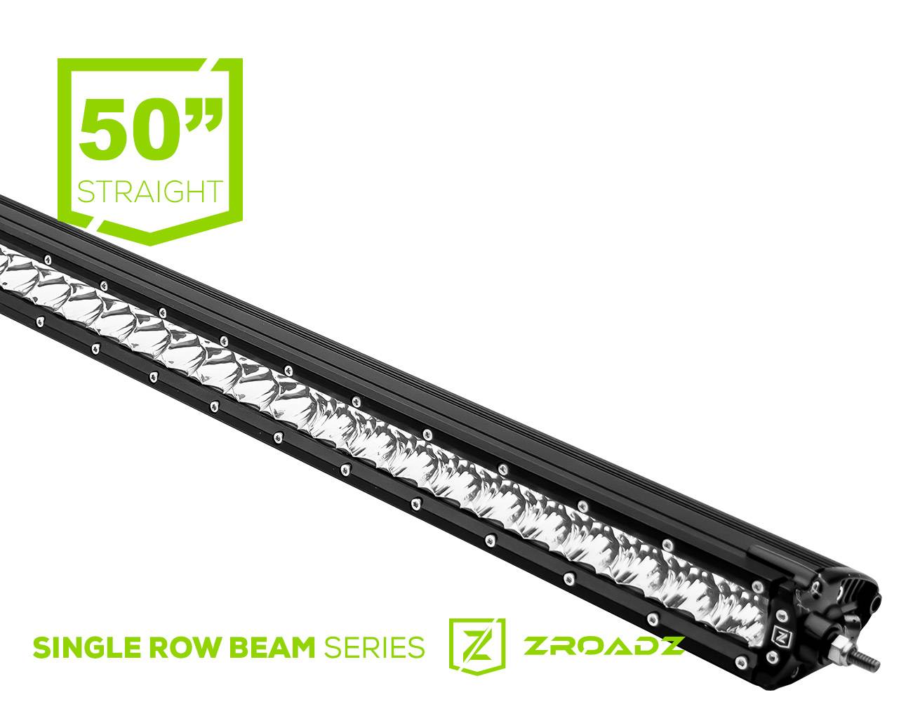 ZROADZ LED Straight Single Row 50 Inch Universal Bolt On No drilling required Slim Light Bar Z30S1-50-P7EJ