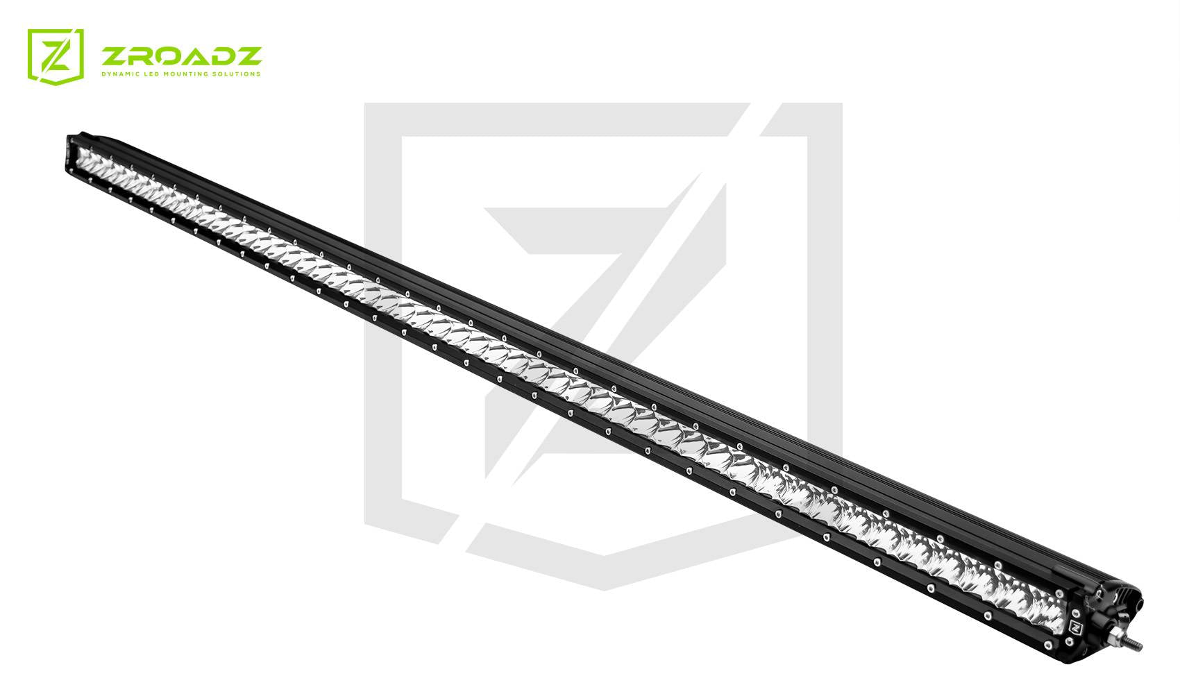 ZROADZ LED Straight Single Row 50 Inch Universal Bolt On No drilling required Slim Light Bar Z30S1-50-P7EJ