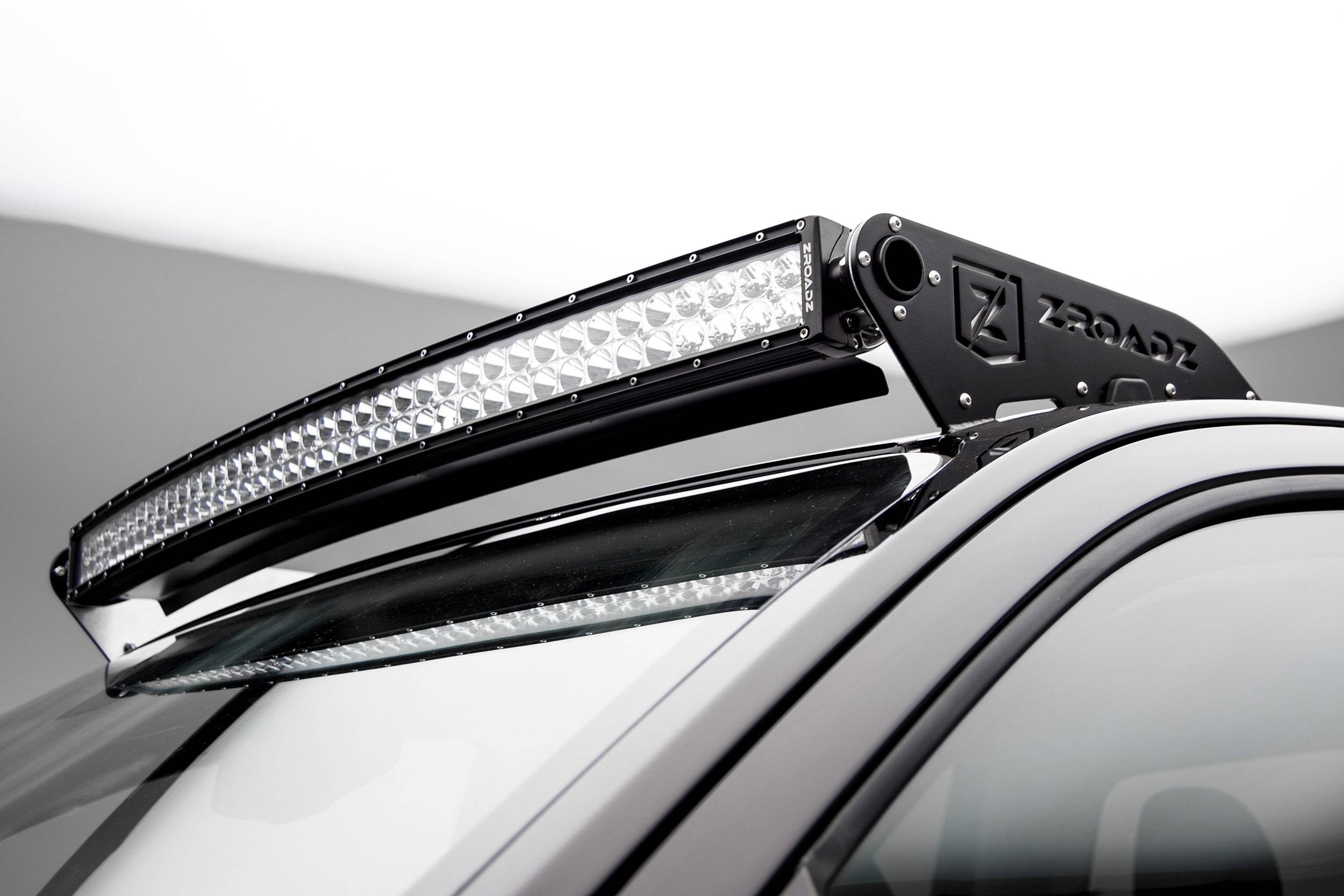 ZROADZ 2015-2022 Chevrolet Colorado 2015-2023 GMC Canyon 40 Inch Front Roof Bracket Black Curved LED Light Bar Z332671