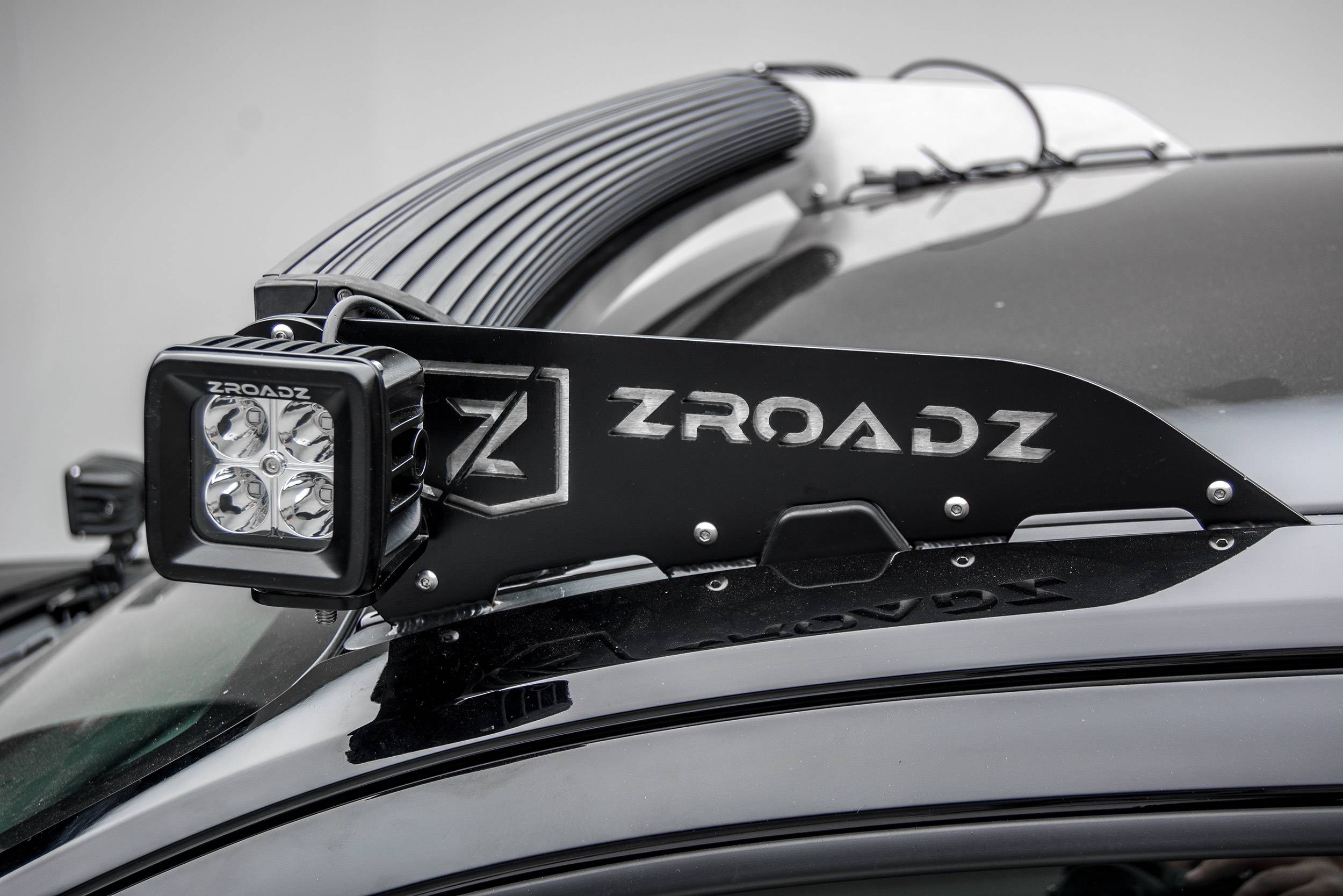ZROADZ 3 Inch Front Roof Bracket Black LED Pod Lights Z330001
