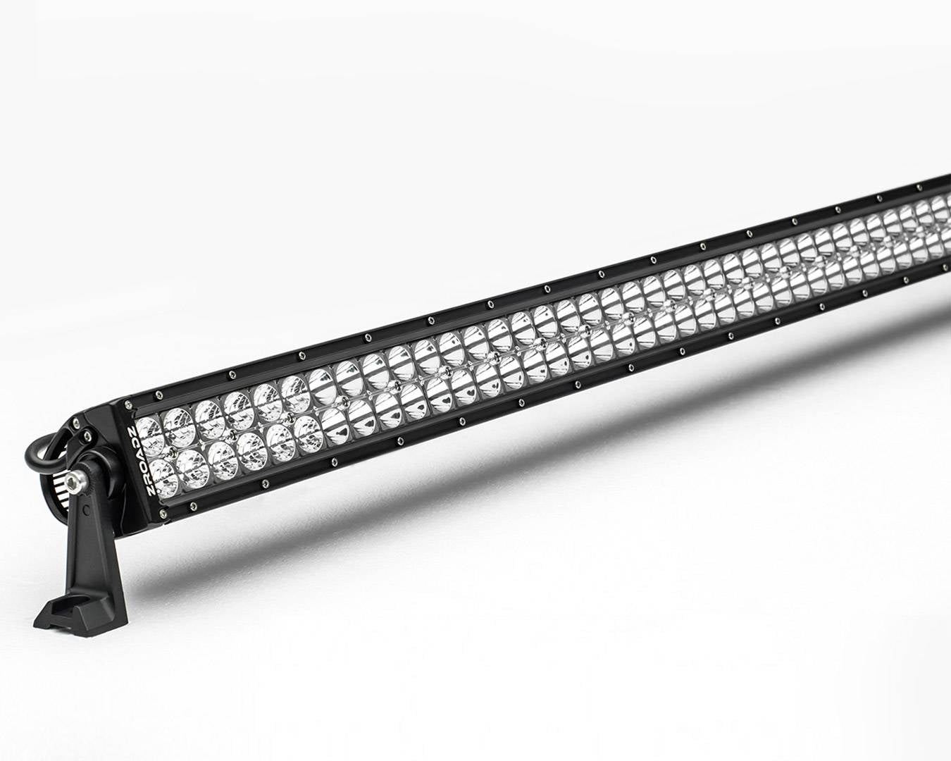 ZROADZ LED Curved 50 Inch Universal Bolt On No Drilling Required Double Row Light Bar Z30CBC14W288