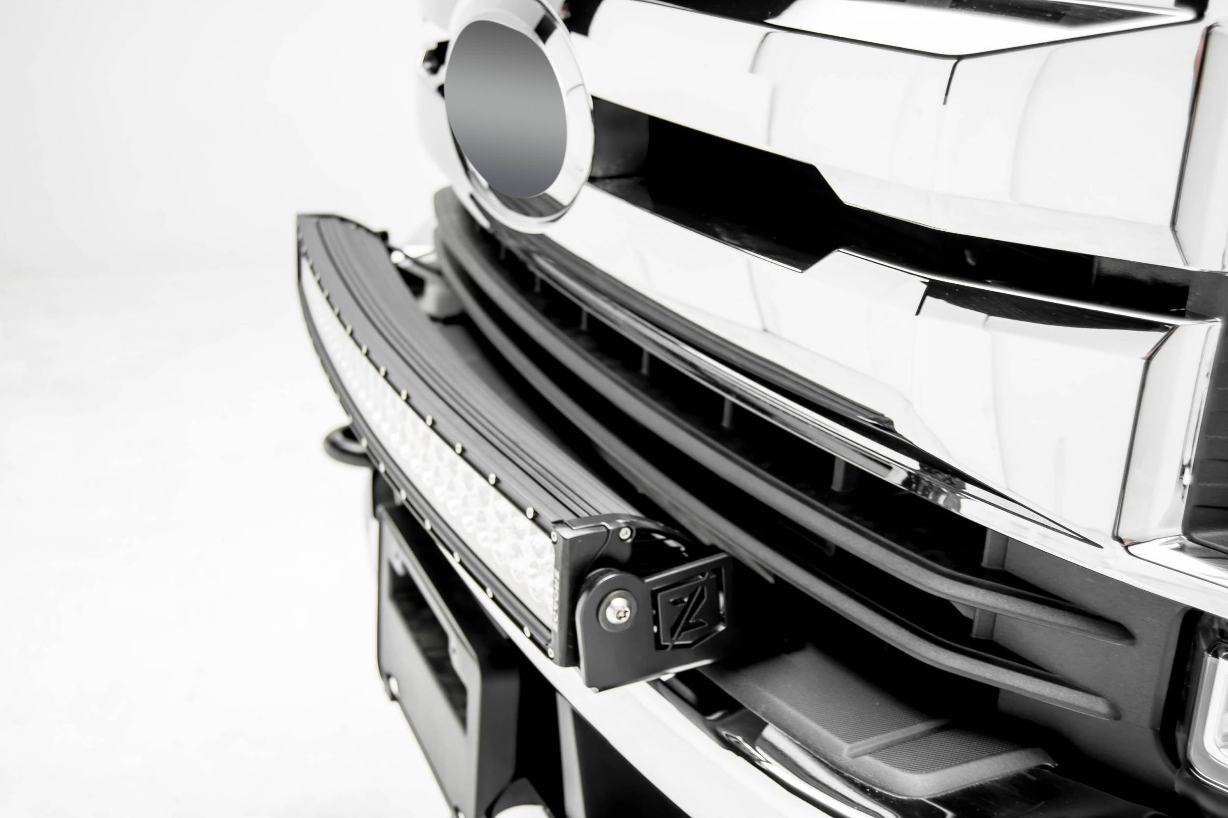 ZROADZ 2017-2019 Ford F-250 F-350 F-450 F-550 Front Bumper Bolt-on 30 Inch Curved Similar Style LED Light Bar Black Z325472