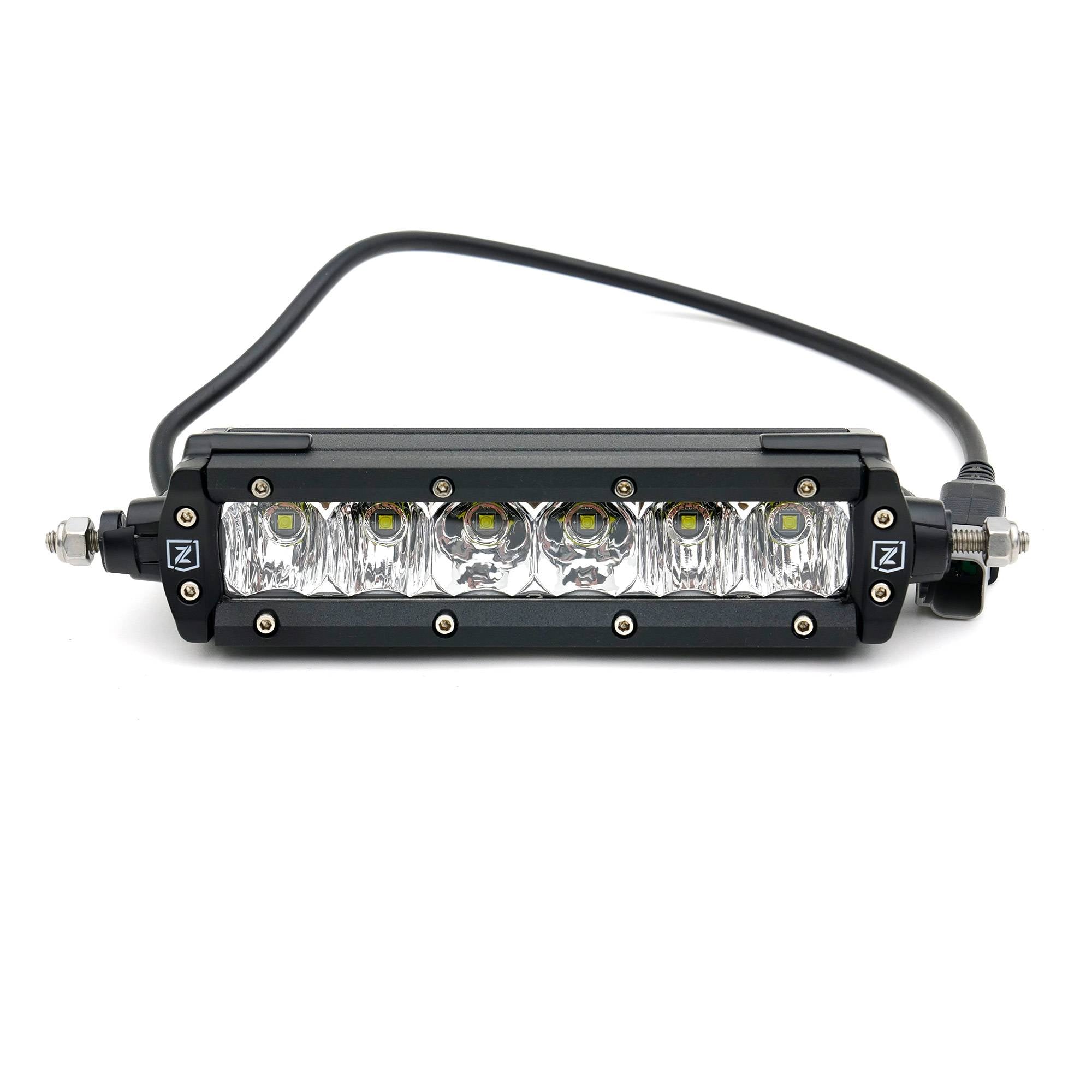 ZROADZ LED Straight Single Row 6 Inch Bolt-on No Drilling Required Slim Light Bar Z30S1-6-P7EJ