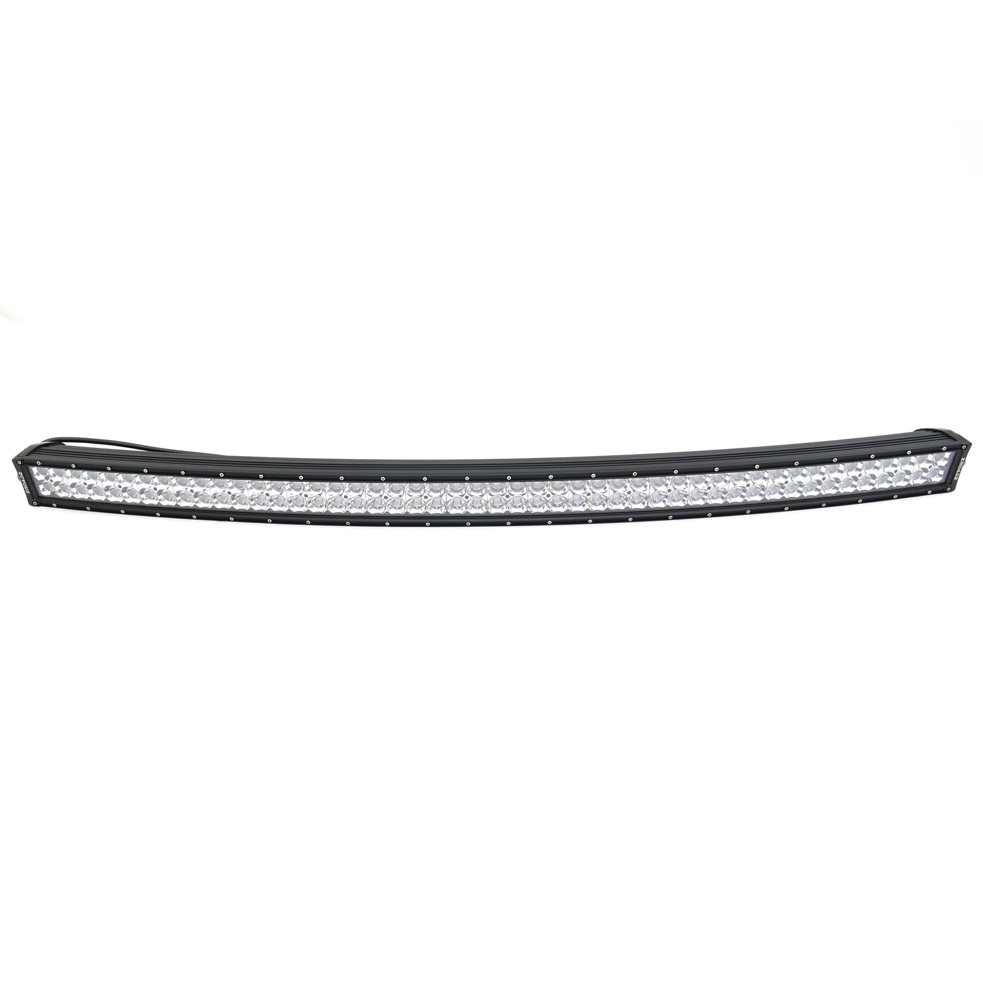ZROADZ LED Curved 50 Inch Universal Bolt On No Drilling Required Double Row Light Bar Z30CBC14W288