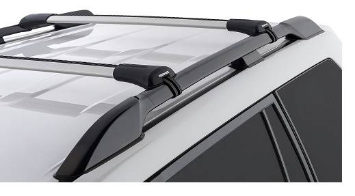Rhino Rack 2004-2016 Toyota Sienna 4dr Van Vortex Stealth Bar Roof Rack fits Raised Factory Side Rails Silver JA7968
