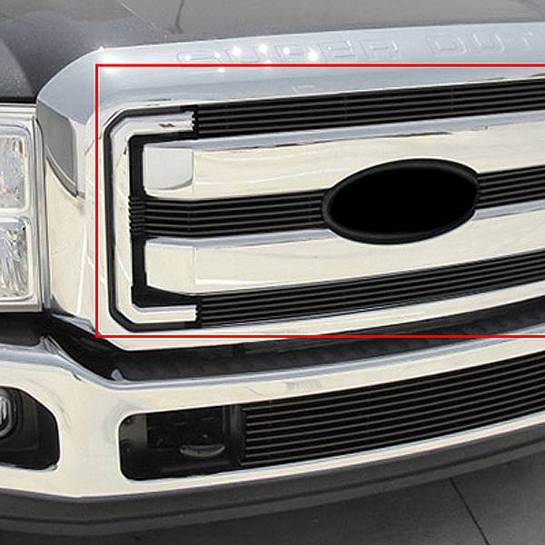 T-Rex 2011-2016 Ford F-250 F-350 SD Billet Grille Black  4 Pc Overlay 21546B