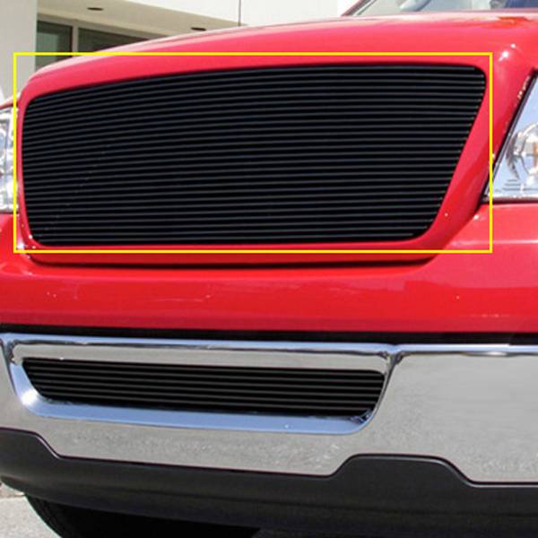 T-Rex 2004-2008 Ford F150 Billet Grille Black Bolt On Full Opening 21556B