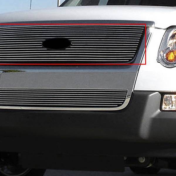 T-Rex 2006-2010 Ford ExplorerXLT & LimitedBillet GrilleOverlay Bolt On Polished 21659