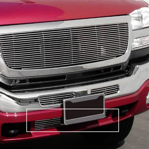 T-Rex 2003-2006 GMC Sierra Bumper Airdam Billet Grille Insert Bolt On Polished 25202