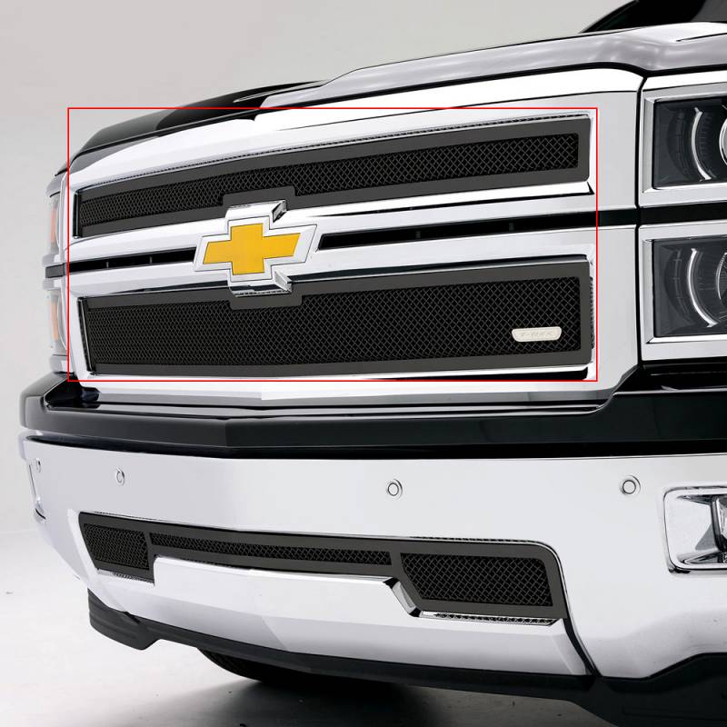 T-Rex 2014-2015 Chevrolet Silverado 1500 Upper Class Mesh Grille Overlay Black 51117