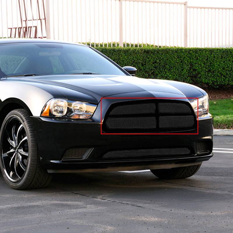 T-Rex 2011-2014 Dodge Charger Upper Class Mesh Grille With Formed Mesh 4 Pc Look Black 51442