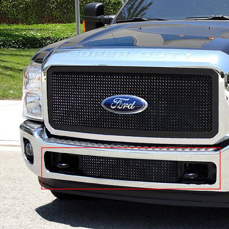 T-Rex 2011-2015 Ford F-250 F-350 Super Duty Upper Class Bumper Mesh Grille Black Powdercoat 52546