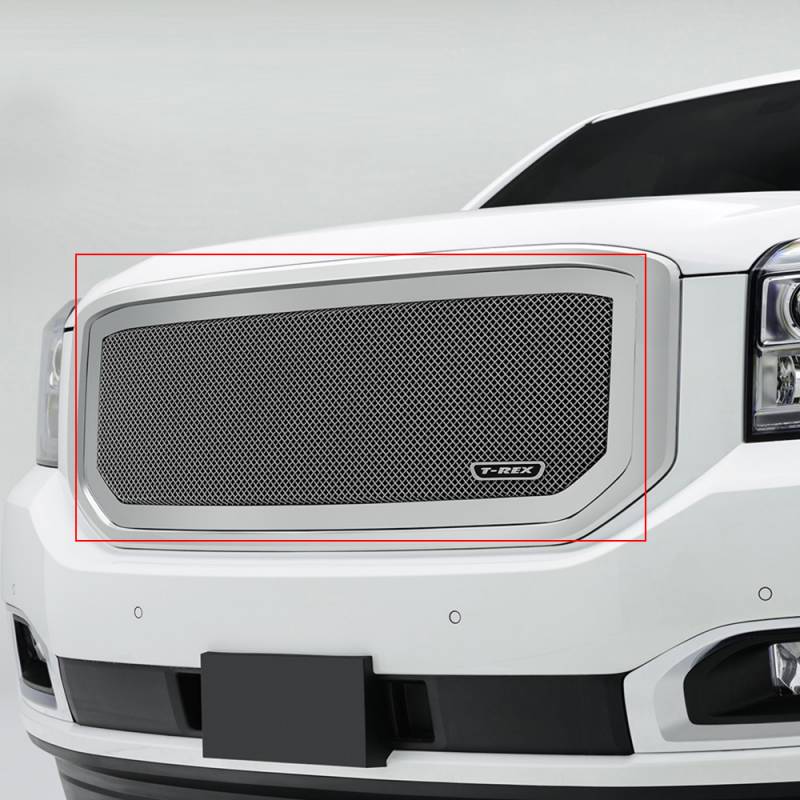 T-Rex 2015-2020 GMC Yukon Yukon XL Upper Class Stainless Mesh Grille Insert Polished 54169