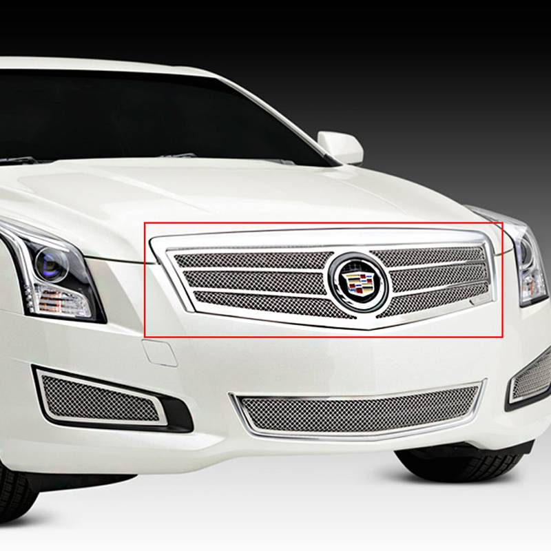 T-Rex 2013-2014 Cadillac ATS Upper Class Formed Main Mesh Grille Overlay Polished 54177