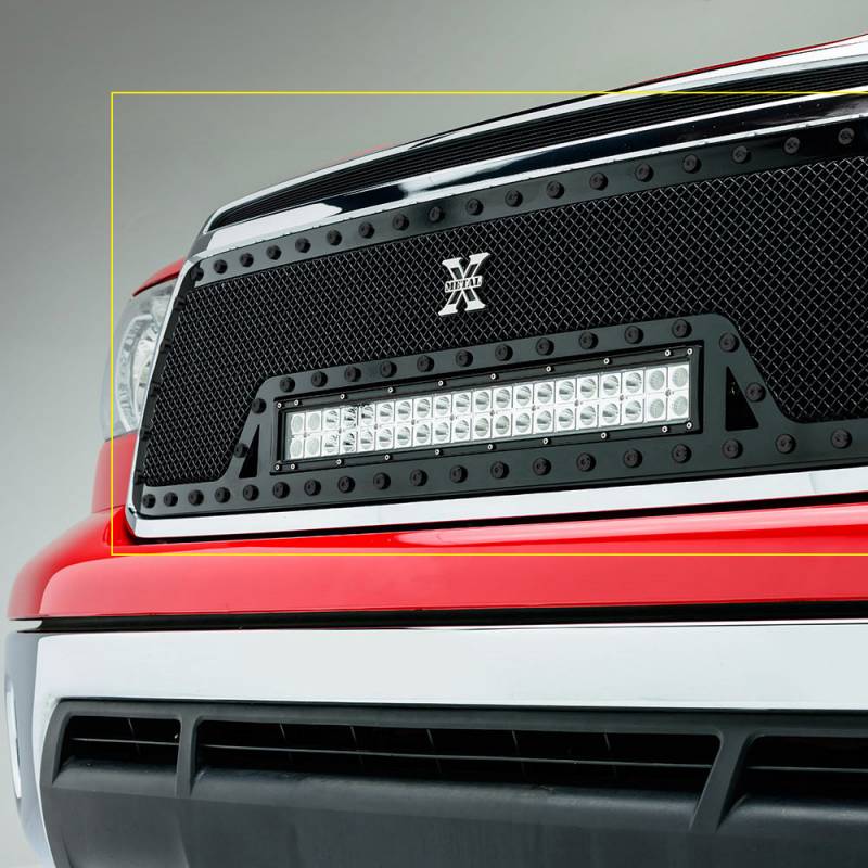 T-Rex 2010-2013 Toyota Tundra LED Light Grille 1-20" LED Bar With Black Studs 6319631-BR