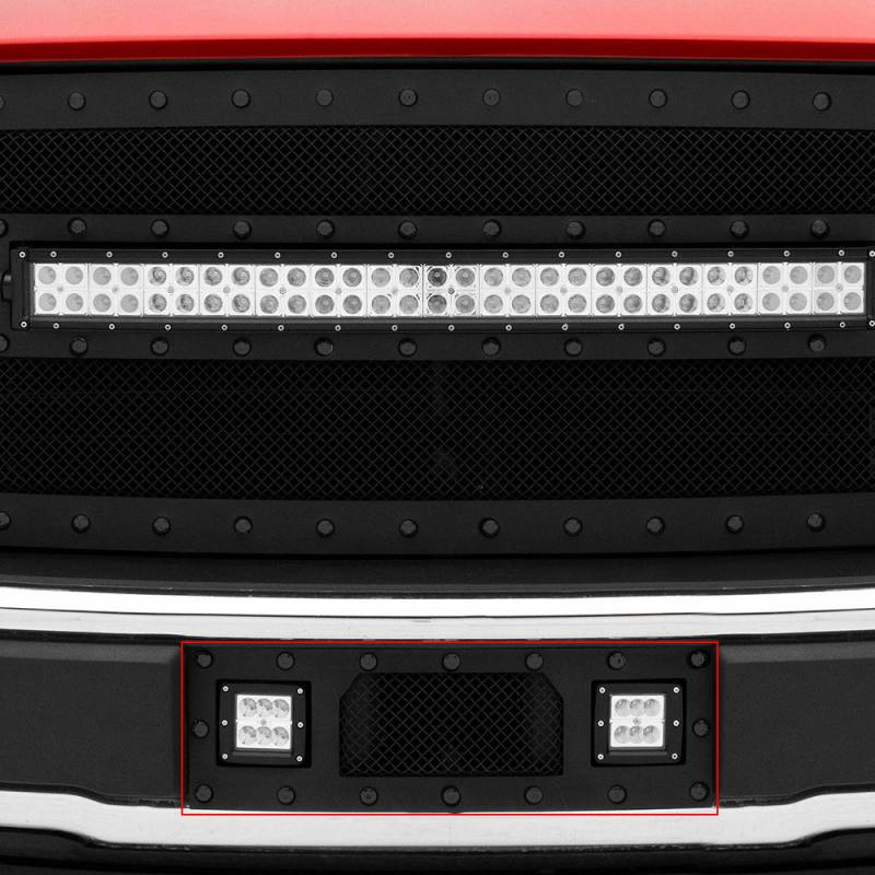 T-Rex 2015-2017 Ford F150 LED Light Bumper Grille Insert Black 6325731-BR
