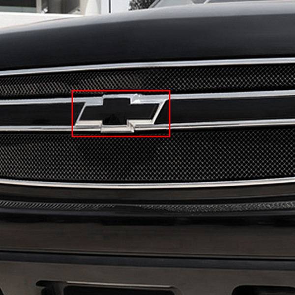 T-Rex 1999-2002 Chevrolet Silverado 2000-2006 Suburban Tahoe Billet Front Bowtie Plain Emblem Black 19075B