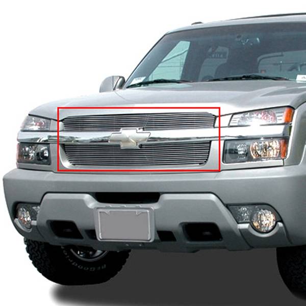 T-Rex 2002-2006 Chevrolet Avalanche Billet Grille Overlay Bolt-On Polished 21085