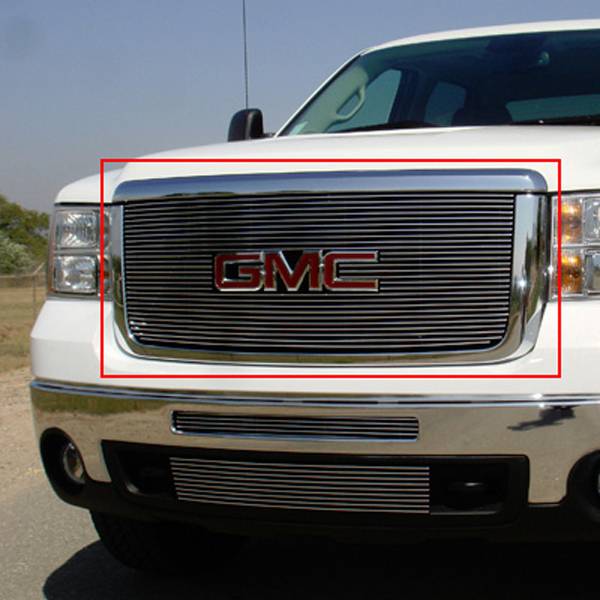 T-Rex 2007-2010 GMC Sierra 2500 3500 Billet Grille Overlay Bolt On Polished 21207