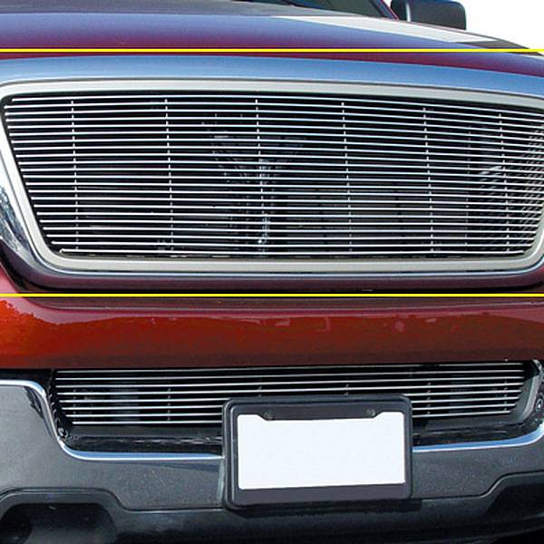 T-Rex 2004-2008 Ford F150 Billet Grille Overlay Bolt On & Insert Polished 21551