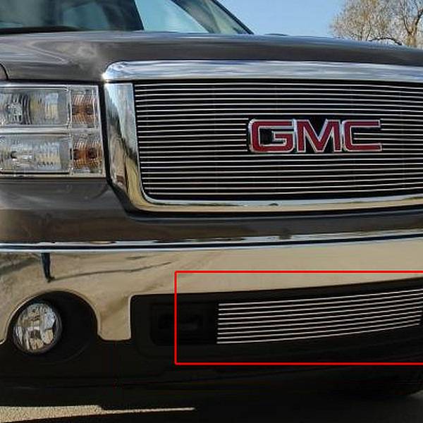 T-Rex 2007-2013 GMC Sierra 1500 2007-2010 GMC Sierra Denali 1500 2007-2010 GMC Sierra 2500 3500 Bumper Billet Grille Insert Bolt On Polished 25205