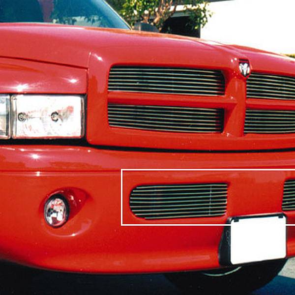 T-Rex 1994-2001 Dodge Ram Bumper Billet Grille Insert 6 Bars Polished 25440