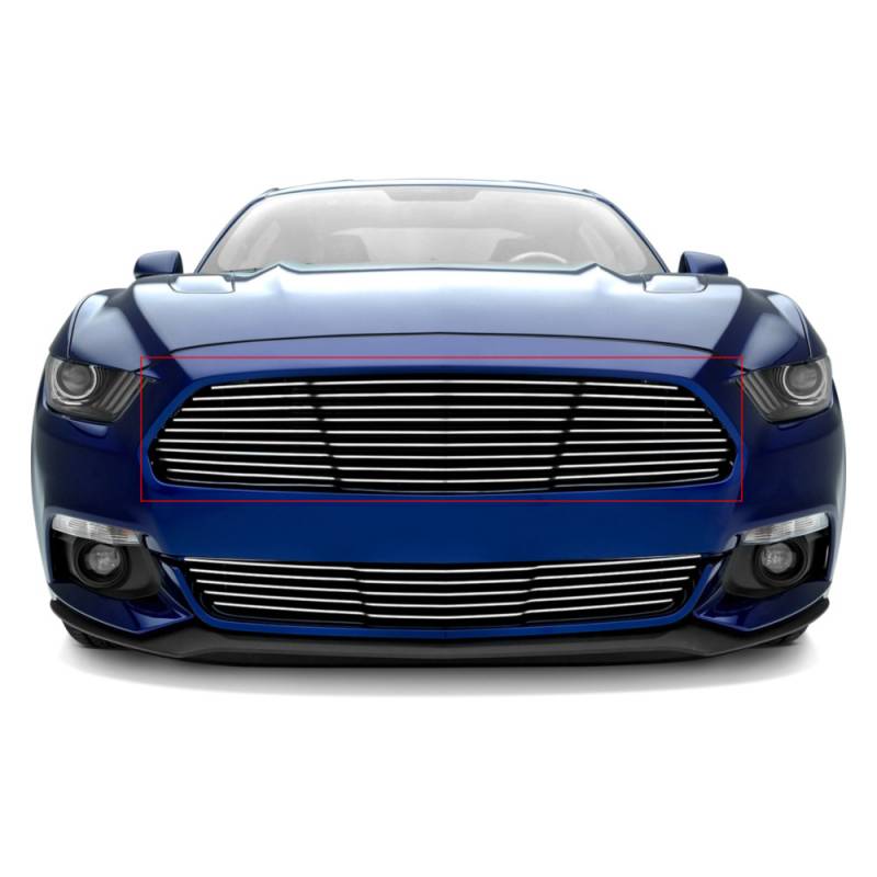 T-Rex 2015-2017 Ford Mustang GT Laser Billet Main Grille Replacement Polished Flat Black 6215300