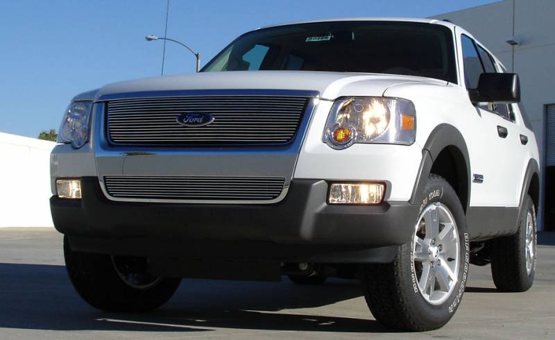 T-Rex 2006-2010 Ford ExplorerXLT & LimitedBillet GrilleOverlay Bolt On Polished 21659