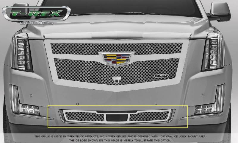 T-Rex 2015-2020 Cadillac Escalade EXT ESV Upper Class Bumper Grille Overlay Chrome Plated & Polished 57189