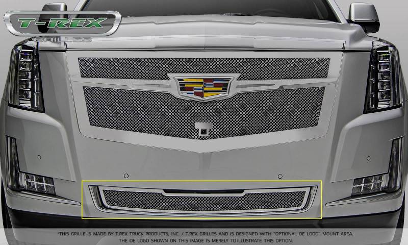T-Rex 2015-2020 Cadillac Escalade Escalade EXT ESV Upper Class Bumper Grille Overlay Chrome Plated & Polished 57181