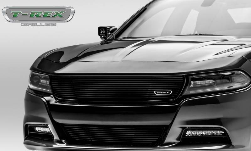 T-Rex 2015-2021 Dodge Charger Laser Billet With 3D Conturing Insert Black Finish Main Grille 6214761