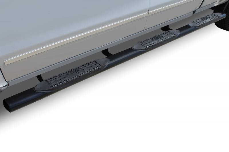Raptor Series 1999-2013 Chevrolet Silverado GMC Sierra 1500 1999-2019 2500 Extended Double Cab 6.5ft Bed 2000-2019 3500 Extended Cab Double Cab 8ft Bed Dually Polished Stainless Steel Cab Mount 4" Oval Wheel to Wheel Step Bars 0401-0016MB