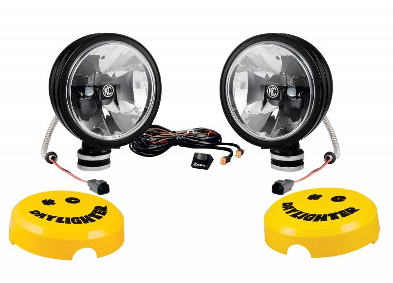 KC Hilites 6" Daylighter with Gravity reg LED G6 SAE Driving Beam Black Pair Pack 653