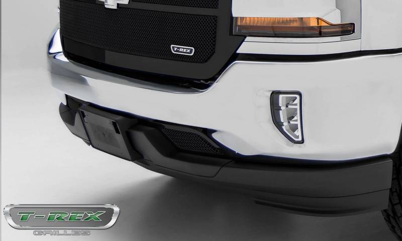 T-Rex 2016-2018 Chevrolet Silverado Steel Black Mesh Grille Overlay 52127