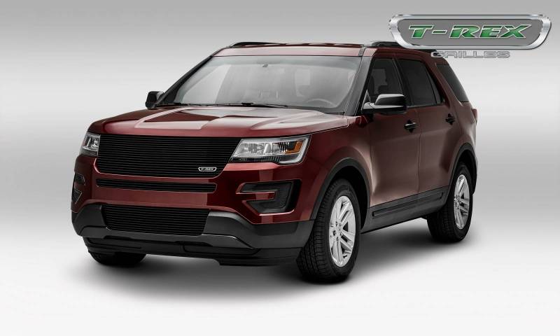 T-Rex 2016-2017 Ford Explorer Aluminum Black LASER Billet Grilles Replacement 6216651