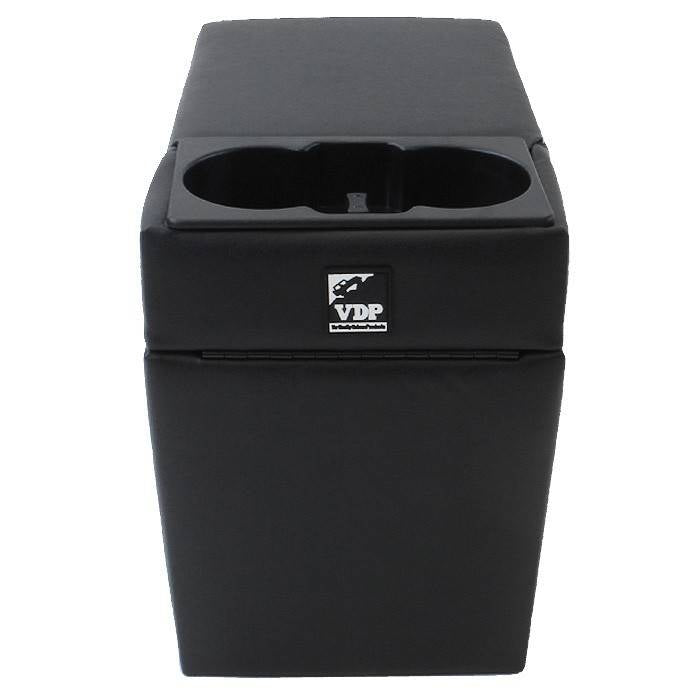 VDP 1976-1995 Jeep Wrangler Padded Center Console Truck SUV & Van Applications in Black Vinyl 32001