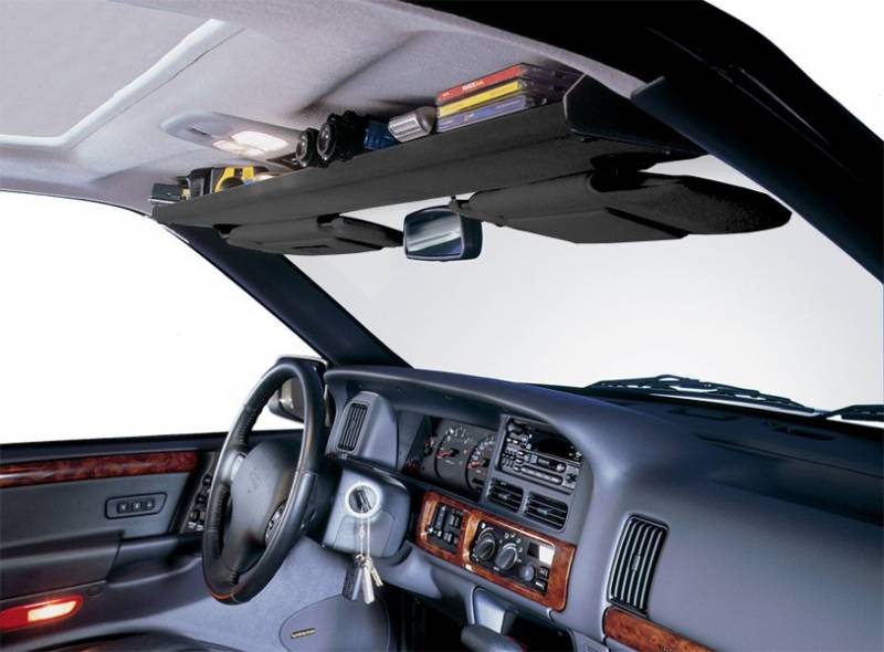 VDP 2007-2010 Chevrolet Silverado GMC Sierra Reg & Ext Cab Overhead Storage Shelf It Black SH1157