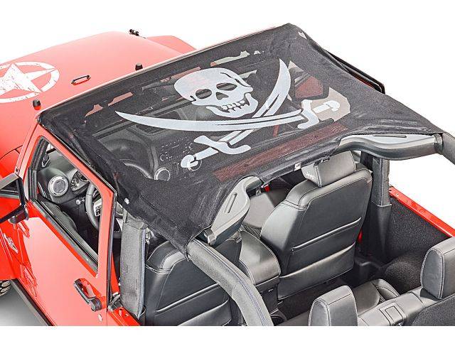 VDP 2010-2017 Jeep JK Wrangler 2 Door Pirate KoolBreez Mesh Sun Screen Brief Top 50711-2