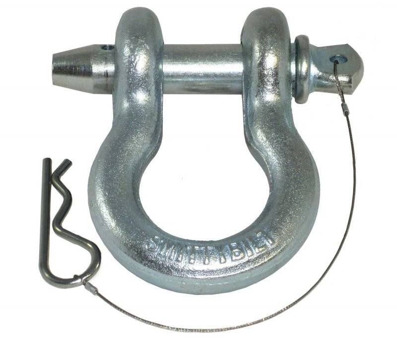 Smittybilt Universal D-Ring 7 8 Locking Pin 6.5 Tons Zink 13050