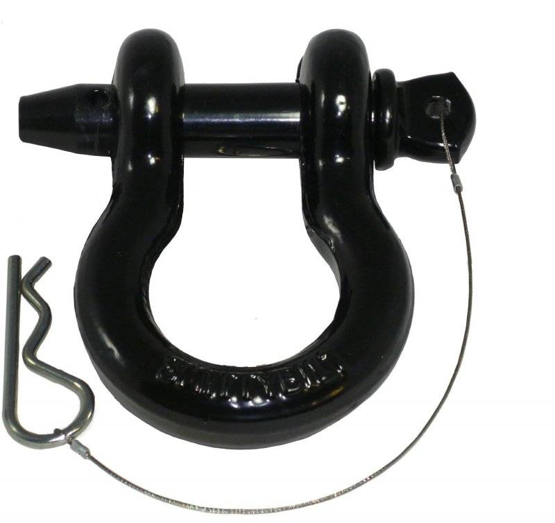 Smittybilt Universal D-Ring 3 4 Locking Pin 4.75 Tons Black 13049B