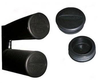 Smittybilt Universal Tubular Bumper End Caps 3" Tube Pair Chorme TA25-C