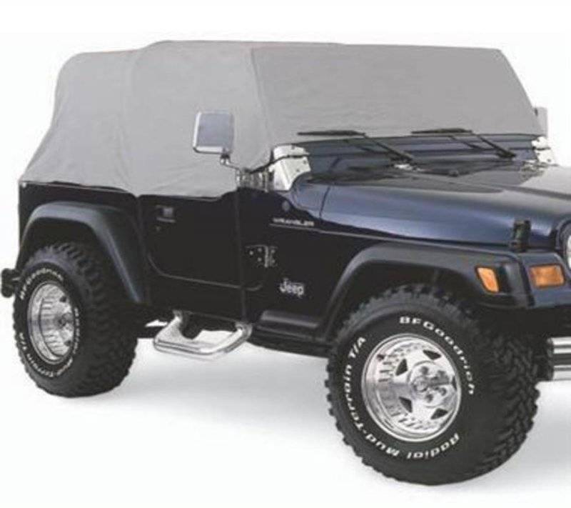 Smittybilt 1987-1991 Jeep Wrangler YJ TJ LJ Cab Cover WithOut Door Flap Water Resistant Gray 1160