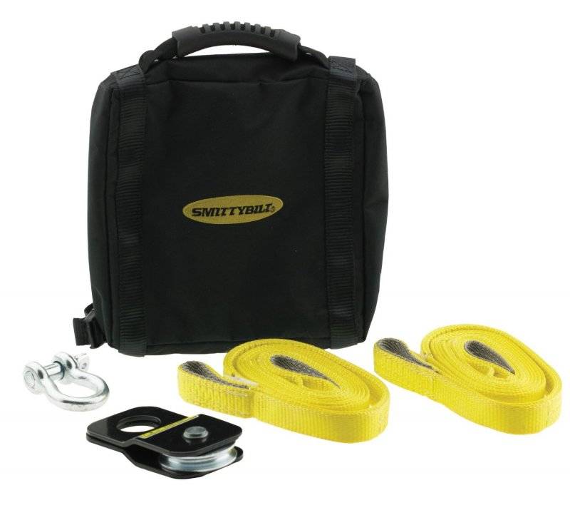 Smittybilt Universal Winch Accessory Kit Atv Includes Snatch Block Pair Of Shackles Pair Of Straps 2729